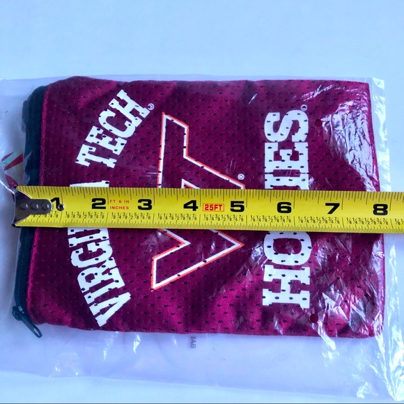 NEW NCAA COLLEGIATE Game Day Pouch Bag VIRGINIA TECH HOKIES VT Maroon - Picture 6 of 10